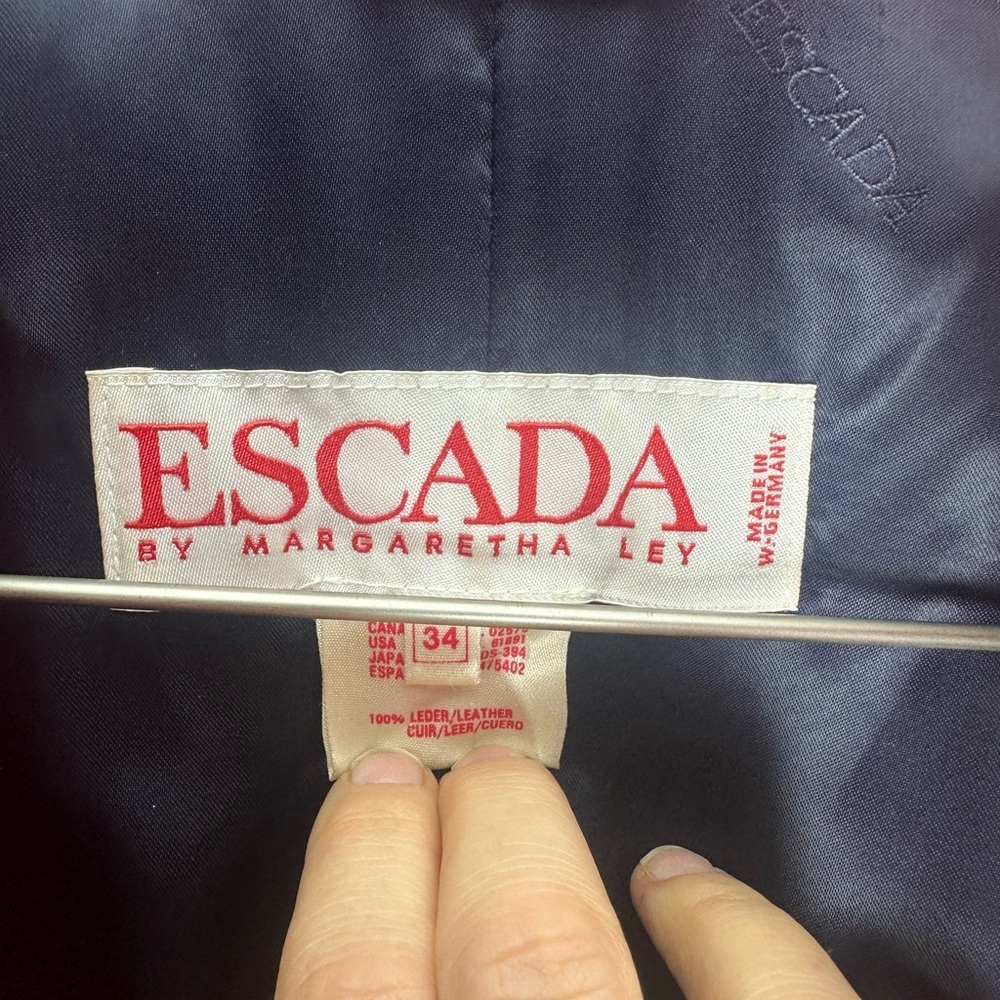 Escada leather jacket - Picture 11 of 16